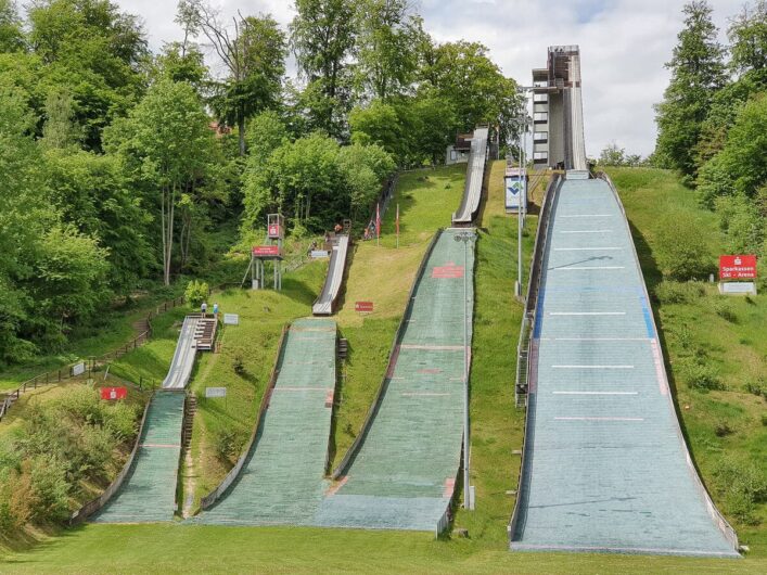 Skisprungschanzen im Papengrund Bad Freienwalde