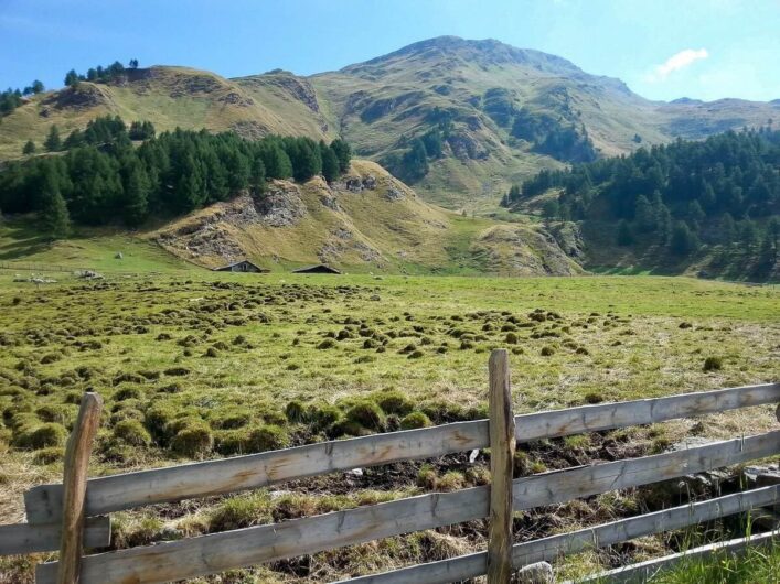 Wiesen und Berge im Passeiertal