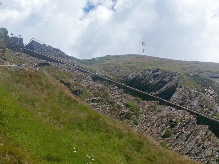 Transportweg hinauf auf den Schneeberg