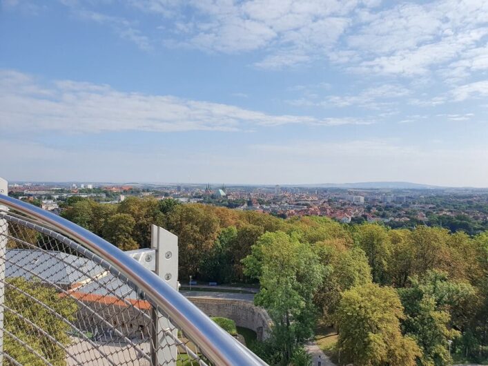 Ausblick auf Erfurt und das Umland