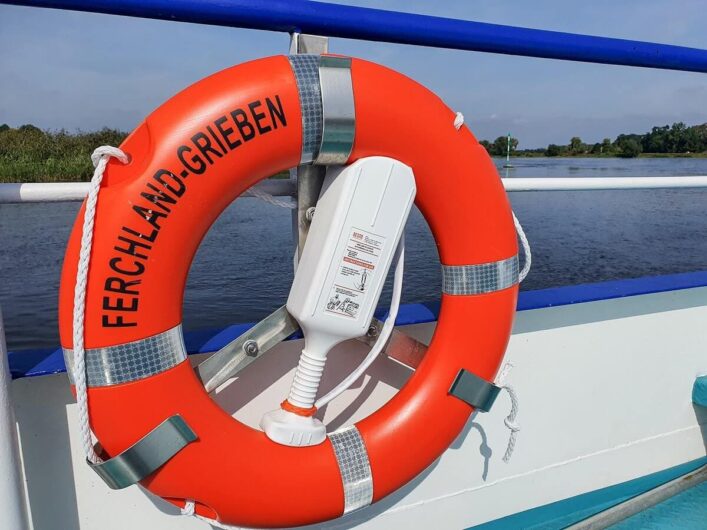 Rettungsring der Elbfähre Ferchland-Grieben