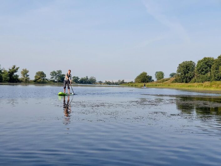 Standup-Paddling auf dem Badesee Kehnert