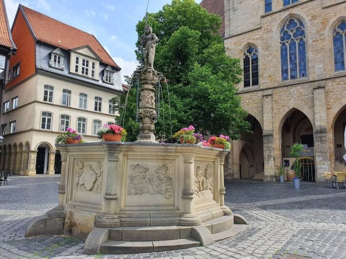 Rolandbrunnen am Hildesheimer Marktplatz