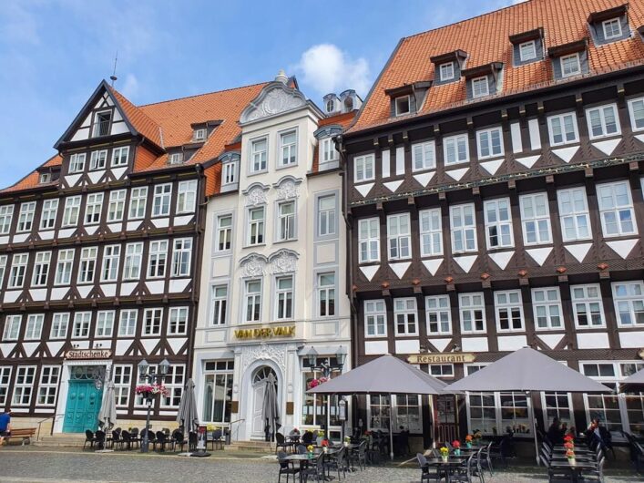 Blick auf das Van der Valk Hotel Hildesheim