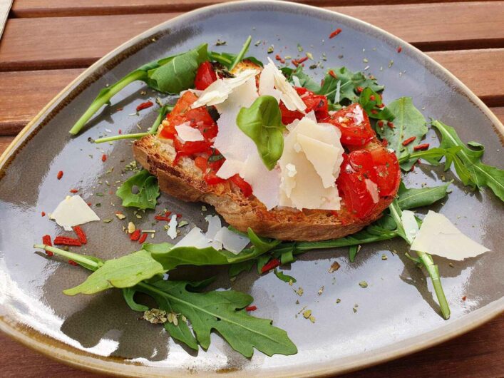 Bruschetta in der Pizzeria Da Franco