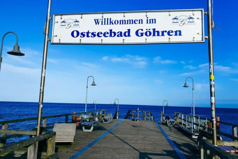 Auf der Seebrücke im Ostseebad Göhren